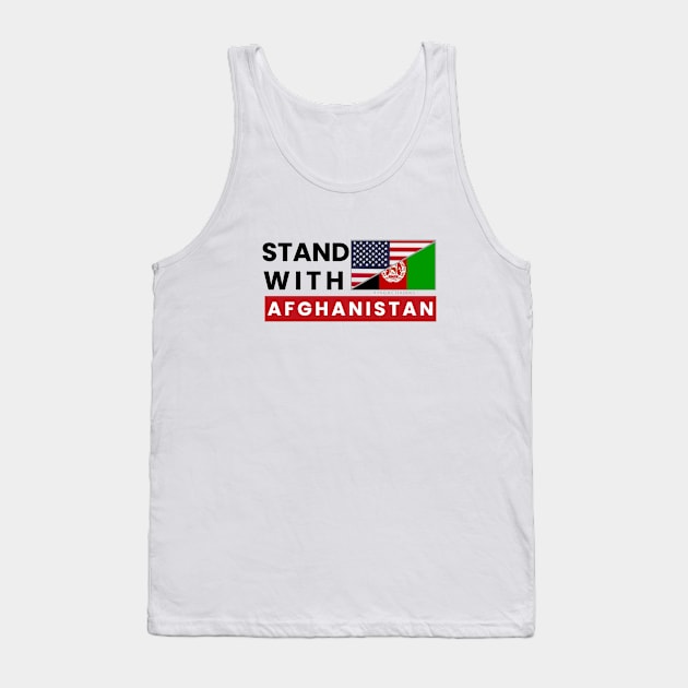 Stand with Afghanistan (light background) Tank Top by Pro Exodus Relief 